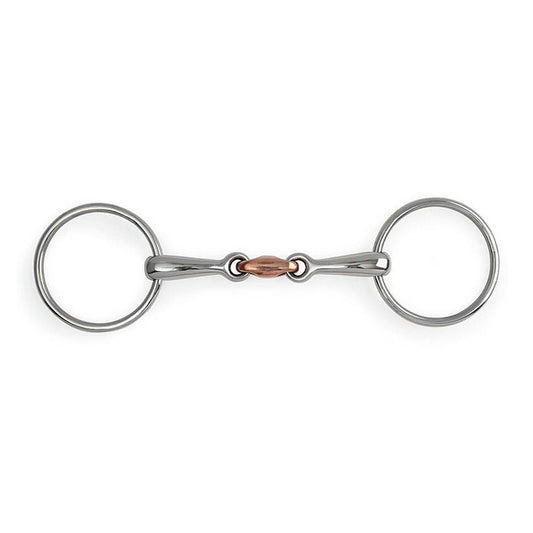Shires Loose Ring Copper Lozenge Snaffle Bit 6