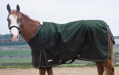 600D Ripstop Waterproof Turnout Blanket 072 Hunter Green