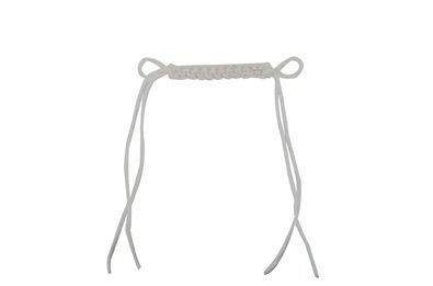 Metalab White Braid Curb Strap 19.5 Brn