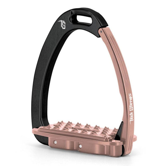 Tech Venice Sloped EVO Stirrups Black/Rosegold